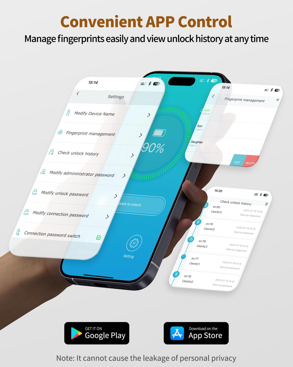 BILLCONCH Gun Safe for Handgun - Biometric Pistol Safe 4 Ways Quick Access with Fingerprint/Full-digital Keypad/Key/APP Lock and Security Cable for Nightstand Bedside Home - Burgundy Red BILLCONCH