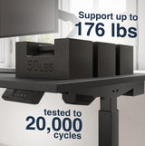 Desky Single Sit Stand Desk - Adjustable Standing Desk - Ergonomic Sit & Stand Up Desk - 71x29.5" Electric Standing Desk - Adjustable Height Table - Sit to Stand Desk - Height Adjustable Desk, Black Desky