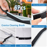 Crevice Cleaning Brush,New Multifunctional Cleaning Brush Tool, Bathroom Gap Brush, Home, Kitchen, Bathroom, Window, Vehicle, Faucets, Toilet,6Pcs AUDELN