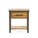 Christopher Knight Home Luna Acacia Wood One Drawer End Table, Natural Stain Christopher Knight Home