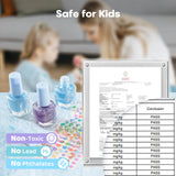Tomons Kids Nail Polish Set for Girls, Non Toxic Nail Polish Art Kit for Kids Ages 7-12, Toys Gifts for 8 9 10 11 12 Girl, Bracelets, Glitter, Sequins, Stickers - 8 Colors Tomons