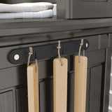 Suncast Patio Plastic Storage and Prep Station with Decorative Wicker Pattern and Multi Wall Panels for Patio, Garden, and Lawn Use, Stoney Gray Suncast