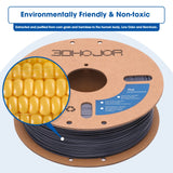 3DHoJor High Speed PLA Filament 1.75mm Grey,3D Printing Filament,1kg Cardboard Spool (2.2lbs), Fit Most FDM 3D Printer,Dimensional Accuracy +/- 0.03 mm,Odor Free, Clog Free, No Brittle Filaments 3DHoJor