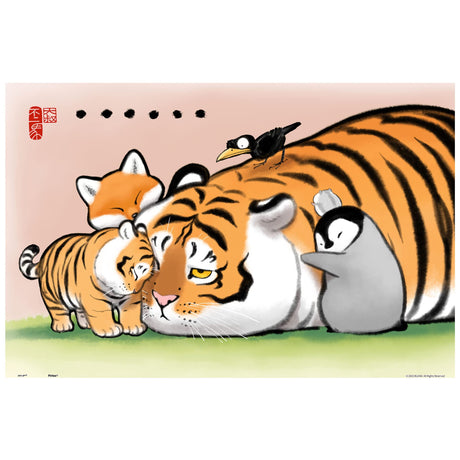 Pintoo Jigsaw Puzzles 600 Piece for Adults - Alexander The Fat Tiger - Just a Hug Beautiful Plastic Puzzle for Home Decor Zero Dust Easy Storage [H2867] Pintoo