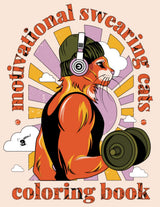 Motivational Swearing CATS: stress relief, relaxation and motivation | coloring book for adults WoodArtSupply