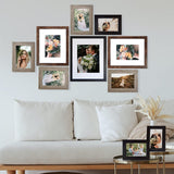 SESEAT Picture Frames Collage, Gallery Wall Frame Set with 11x14 8x10 5x7 4x6 Frames in 3 Different Finishes, Set of 10 SESEAT