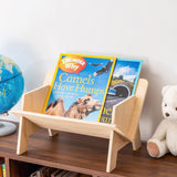 Eiyye Wooden Tilted Tabletop Bookshelf， Kids Bookcase， Rustic Desktop Storage Organizer Display Bookshelf， Wooden Tabletop Tilted Bookcases for Books， CDs Eiyye