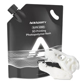 Aceaddity Elite Series 3D Printer Resin 405nm Photopolymer Resin LCD/DLP UV-Curing High Precision 3D Printing Liquid Compatible with 8k 3D Printer (White, 1200g) Aceaddity