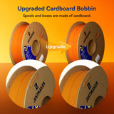 JUSTMAKER ABS Matte 3D Printer Filament, Upgraded Strength Heat Resistant Filament, Matte Surface with Cardboard Spool, Dimensional Accuracy +/-0.03mm, 1.75mm, 1 kg (2.2 lbs), Black JUSTMAKER