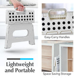 Handy Laundry Folding Lightweight Step Stool is Sturdy Enough to Support Adults and Safe Enough for Kids. Opens Easy with One Flip. Great for Kitchen, Bathroom or Bedroom. (White) Handy Laundry