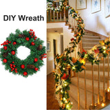 DearHouse 40Feet Christmas Garland, 2 Strands Artificial Pine Garland Soft Greenery Garland for Holiday Wedding Party,Stairs,Fireplaces Decoration, Outdoor/Indoor Use DearHouse