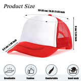 12 Pack Trucker Hat for Kids Summer Polyester Mesh Cap Adjustable Sublimation Blank Hats Baseball Caps for Outdoor (Multi Color) Handepo