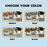 KindlyToys Personalized Graduation Money Holder - Graduation Gift Money Holder, Money Holder for Cash Gift Graduation - Wooden Money Holder, Unique Class of 2024 Graduation Gifts KindlyToys