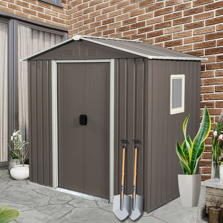 Outdoor Metal Storage Shed With Window HouseOfZazla