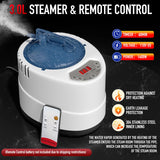 ISIDO Portable Infrared Steam Sauna with 660nm Red Light Therapy Lamp & 3.0L 1400W Steamer, Remote Control - Sauna Tent Sauna Box for Body Recovery & Skin Care Pain Relief - Personal Sauna for Home ISIDO