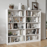 Farini 60 Inch Tall Bookcase,5 Shelf Bookshelves,Adjustable Bookshelf for Home Office,White Farini