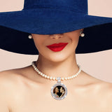 27 Pieces Rhinestone Bezel Pendant Trays Set Including 9 Pieces Double-Sided Sublimation Blank Pendant Trays 1 Inch Bezel Pendant Trays Round Pendant Charms with 18 Transparent Glass (Silver) Ferraycle