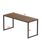 SHW Mission 55-Inch Home Office Computer Desk, Walnut SHW