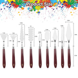 EEEKit 15 PCS Palette Knife Set, Stainless Steel Spatula Palette Knives with Plastic Scrapers, Pallet Knife for Oil Canva Acrylic Painting EEEKit