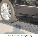 Waterproof Plastic Interlocking Deck Tiles, 9-Pack, 12"x12" | All-Weather Outdoor Flooring for Porch, Poolside, Balcony, Backyard (12''*12'', B-DarkGrey, 9) YWSHUF