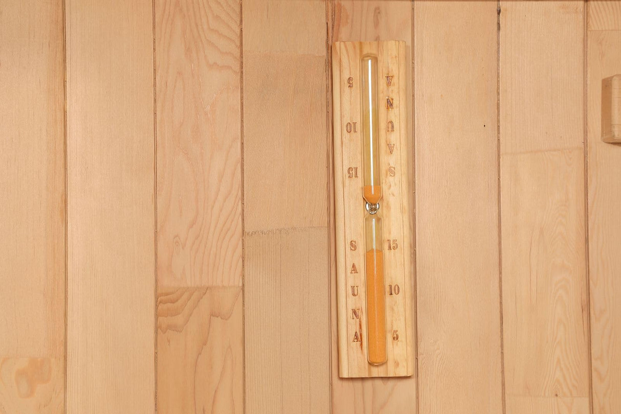 AURGOD Outdoor Barrel Steam Sauna, Canadian Hemlock Wood Sauna Room for 6-8 Person, with 6KW Harvia Heater AURGOD