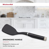 KitchenAid Gourmet Nylon Short Turner, One Size, Matte Black KitchenAid