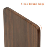 Brosisincorp Walnut Wood Book Ends, Heavy Duty Bookends for Shelves Sturdy Non-Skid Book Stand for CDs - 6.69 x 4.72 x 3.94 in(1 Pairs, Large) Brosisincorp