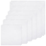 12 PCS Embroidery Fabric, Pre-Cut White Natural Cotton Embroidery Cloth Fabric, 6 Different Sizes 5.9 to 13.8inch, Embroidery Cloth Squares for Embroidery Garment Craft Nitelemn