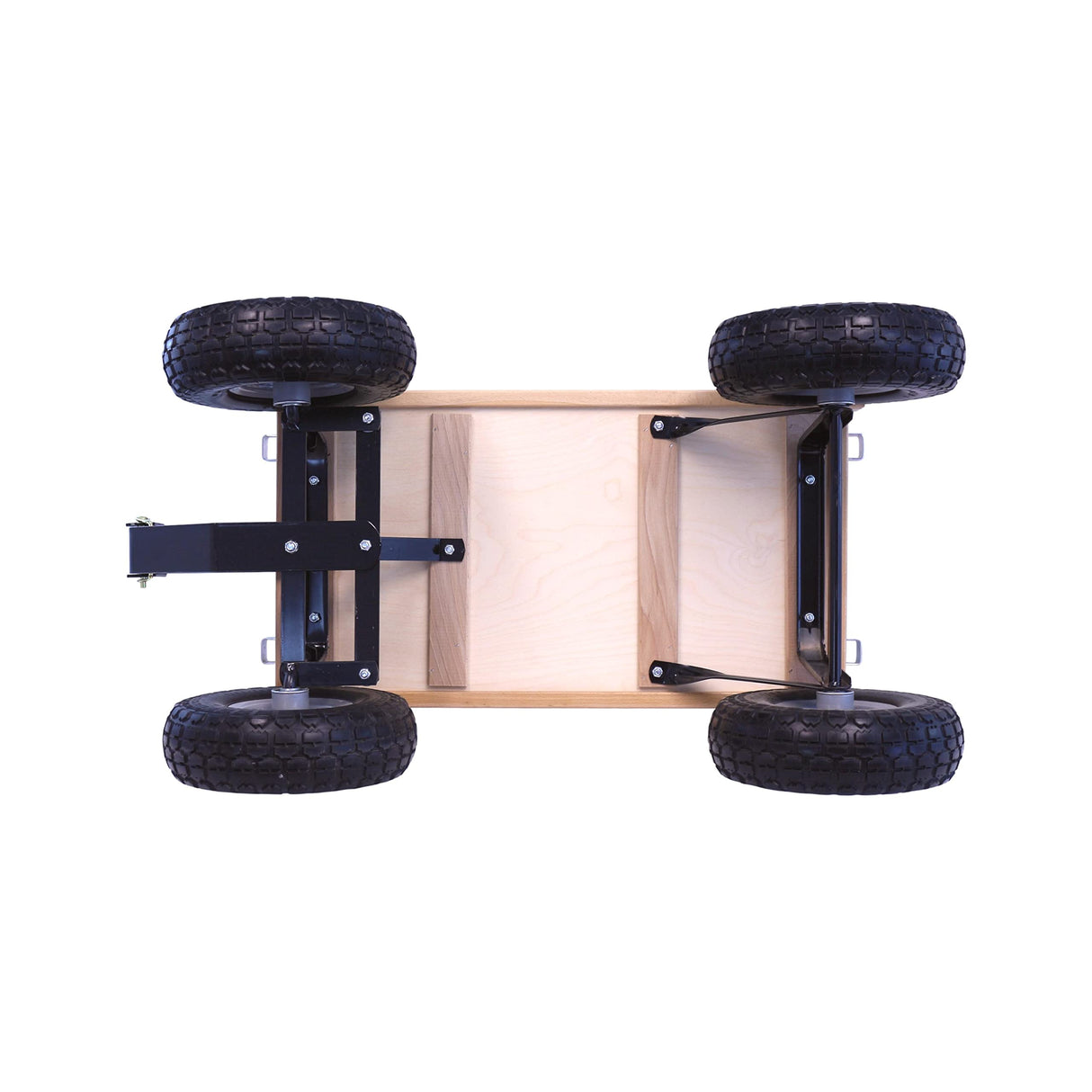 Berlin Big-Foot Kid's Wagon by AmishToyBox.com - Perfect Wagon for Children and Toddlers - Amish Made in Ohio, USA - 10" No-Flat Tires (Red) AmishToyBox.com