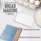 Jeensley Boxed Sourdough Bread Proofing Basket with 2025 Brochure Round Banneton Bowl with Liner and Bread Making Tools Handmade from Quality Natural Indonesian Rattan Bread Baking Supplies Jeensley