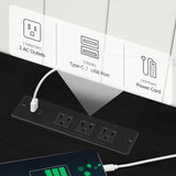 MAHANCRIS Farmhouse Nightstand with Charging Station, 24" Large End Table with Barn Door and Adjustable Storage Shelf, Square White Nightstand, Rustic Bedside Table for Bedroom, Living Room MAHANCRIS