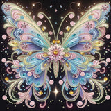 Acudotr Butterfly Diamond Painting Kits for Adults, 5D Special Shape Diamond Art Kits for Beginners, Crystal Rhinestones Diamond Painting for Home Wall Decoration, 12×12 Inch Acudotr