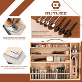 BUTUZE Leather Working Kit, Boxed Leather Tooling Kit, Leather Crafting Tool Kit, Cutting, Punching, Carving, Heavy Duty Leather Sewing Kit Professional Leather Working Tools and Supplies BUTUZE
