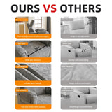 Rhevoy Oversized Power Recliner Chair, 26" Extra Wide Swivel Rocker Recliner with Adjustable Headrest, Chenille Glider Rocking Nursery Chair with Overstuffed Armrest, USB Ports, Grey Rhevoy