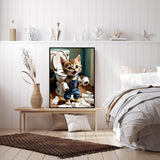 igoodom Diamond Art Kits for Adults, Cat Diamond Art Kits, Full Drill Round Cat Diamond Painting Kits, DIY Gem Art and Crafts for Home Wall Decor Gift 12x16inch igoodom