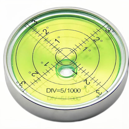 Circular Bubble Levels 2.4 Inch 60mm Accuracy 15'/2 Round High Precision Aluminium Bullseye RV leveling Bubble Levels For Motorhome, Camping, Trailer, Construction, CNC machine(Circular-6012s - WoodArtSupply