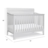 DaVinci Anders 4-in-1 Convertible Crib in Cloud Grey, Greenguard Gold Certified DaVinci