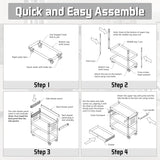 Pelnuies 3 Tray Tool Cart with Drawers, 400 LBS Capacity Rolling Tool Cart on Wheels, Heavy Duty Utility Cart with Pegboard, Mechanic Tool Storage Cart for Garage, Warehouse and Repair Shop, Red Pelnuies