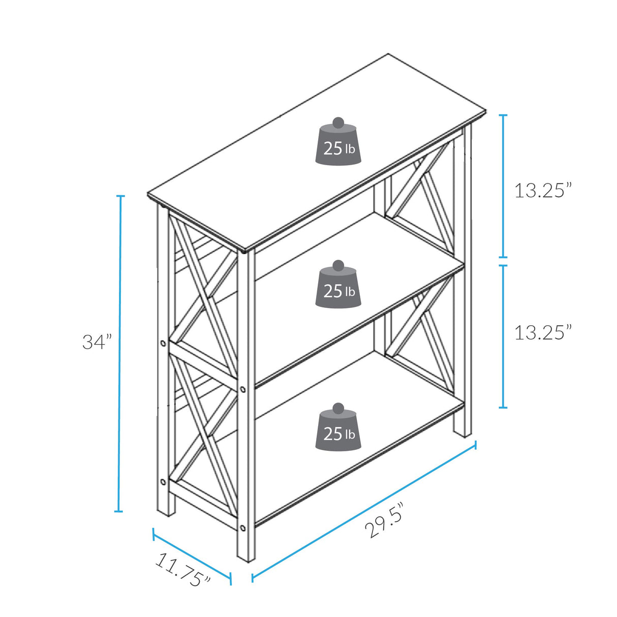 Casual Home Shelf Bookcase Casual Home