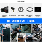 VAULTEK DS5i Smart Station™ Biometric Smart Safe with Dual Wireless Phone Charger + Auto Open Drawer + Bluetooth Safe Management (Covert Black) VAULTEK