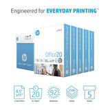 HP Printer Paper | 8.5 x 11 Paper | Office 20 lb | 5 Ream - 2,500 Sheets | 92 Bright | Made in USA - FSC Certified | 172160C HP