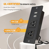 EnHomee 55” W Dresser, Black Dresser for Bedroom with Power Outlet & LED Lights for 65" TV Stand for Bedroom Dresser with 9 Fabric Drawers, Sturdy Dressers for Bedroom, Closet, Entryway EnHomee