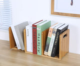 Salafey Expandable Bamboo Desktop Bookshelf - Versatile Organiser for Home and Office Salafey