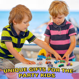 WOWOSS 14 Pcs Wooden Cars to Paint, Unfinished Craft Toys for Students, Race Car Party Favors, With 3 Sets of Paint & 5 Car Sticker Sheets WOWOSS