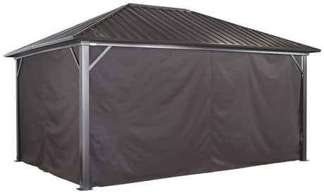 Sojag Accessories Set of 4 12' x 16' Curtains for Genova Outdoor Gazebo - Brown Sojag