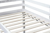 Bellemave Twin Size loft Bed for Kids, Kids loft Bed with Ladder, Wooden loft Bed for Kids, Low loft Bed, White Bellemave