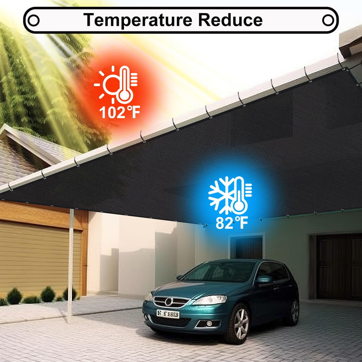 Shade&Beyond 18' X 20' Shade Cloth with Grommets, 40% Sun Shade Net for Outdoor, Patio, Pergola, Greenhouse and Plant Black GN4001, (We Make Customized Size) Shade&Beyond