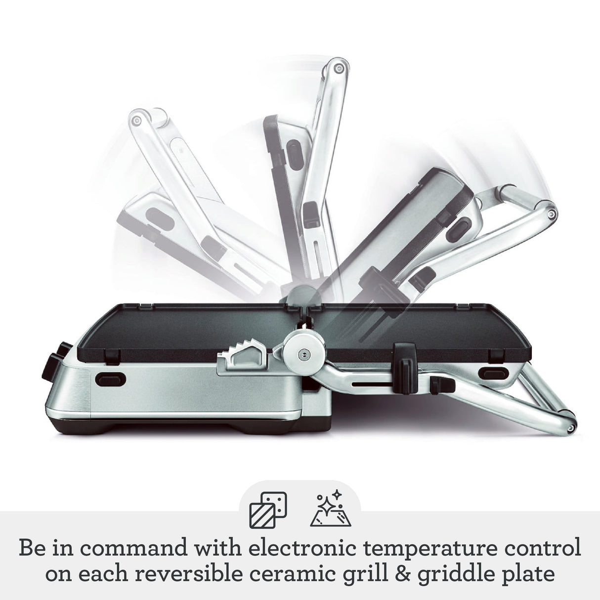 Breville Sear & Press Grill BGR700BSS, Brushed Stainless Steel Breville