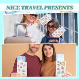 6 Pieces DIY Sublimation Passport Holder Covers, PU Leather Blank Heat Transfer Travel Passport Book Holder Wallet Cover for Passport, Business Cards, Credit Cards, Boarding Passes(Pink+Gray) Easywiny