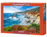 CASTORLAND 2000 Piece Jigsaw Puzzles, Big Sur Coastline, California, USA, Coastal Landscape, Breathtaking View Puzzle, Adult Puzzle, Castorland C-200856-2 Castorland